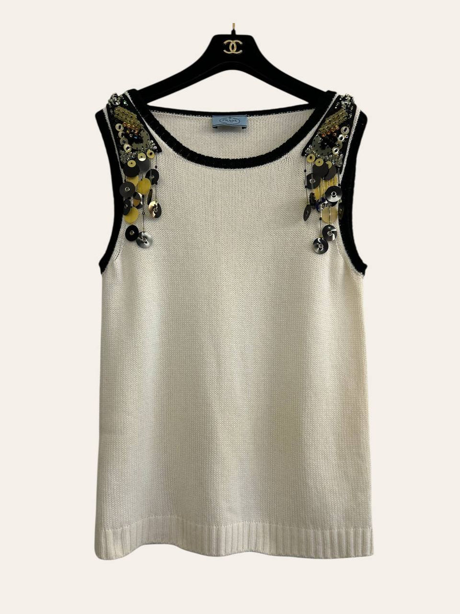 Prada Sequin Cashmere Top, photo 1