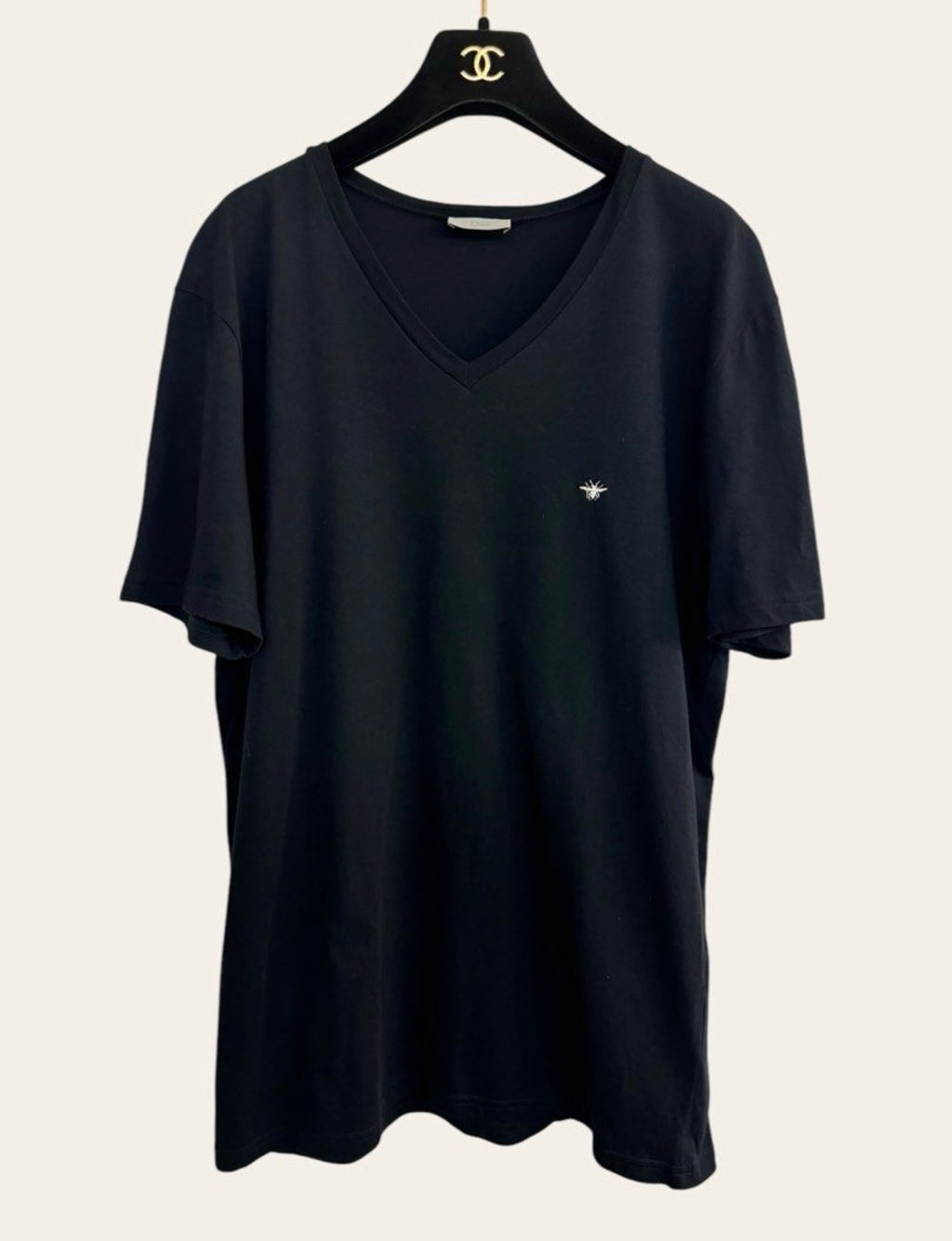 Dior Bee Embroidered V Neck T-Shirt, photo 1