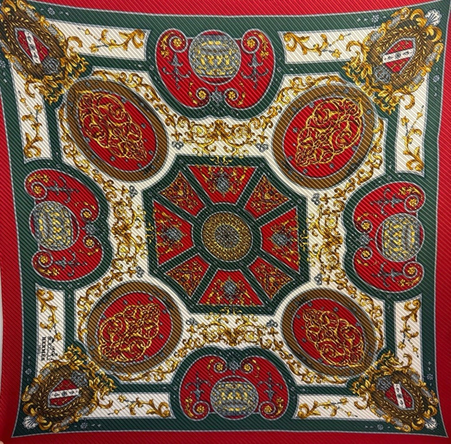 Hermes Pleated Silk Scarf, photo 1