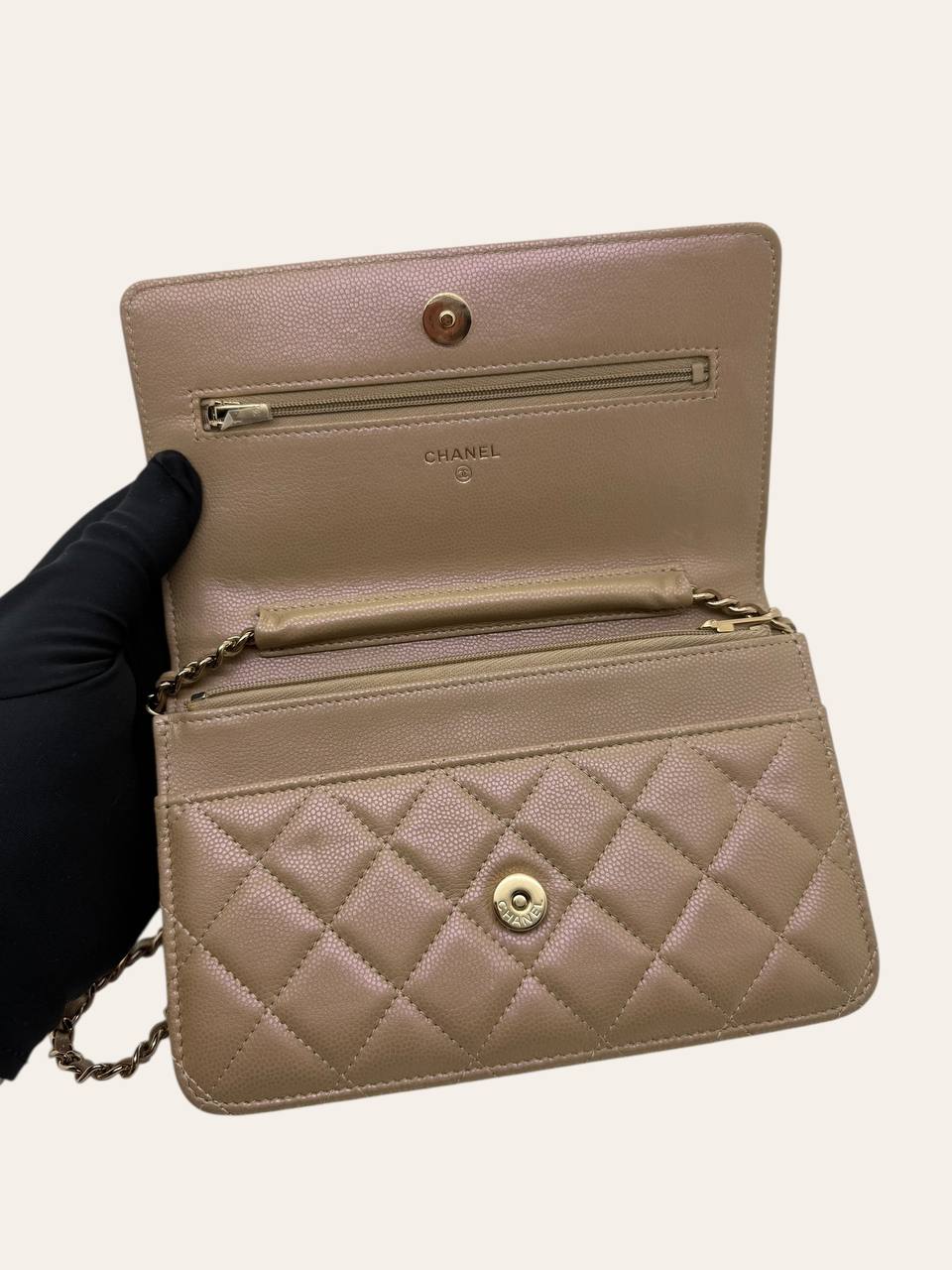 Chanel Wallet on Chain in Caviar, photo 12