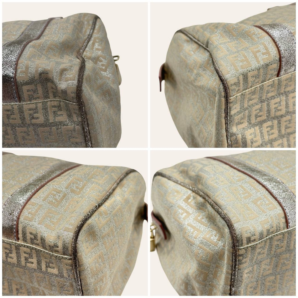 Fendi Metallic Zucca Boston Bag, photo 2