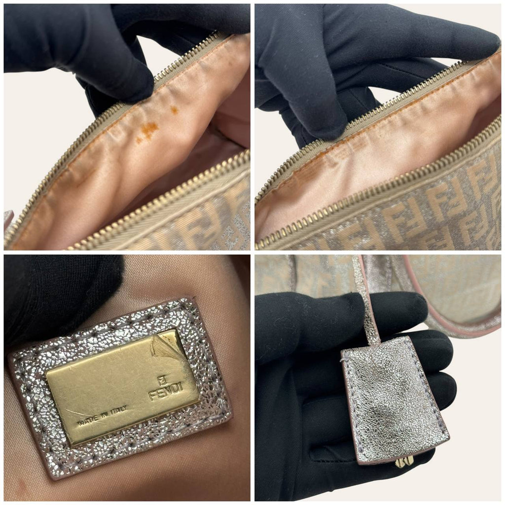 Fendi Metallic Zucca Boston Bag, photo 4
