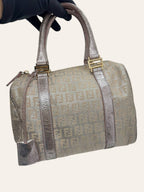 Fendi Metallic Zucca Boston Bag, photo 5
