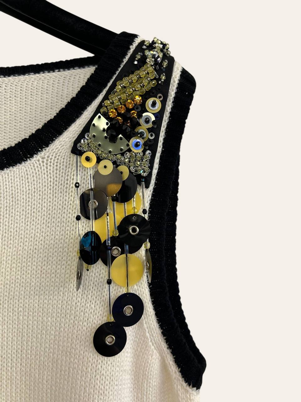 Prada Sequin Cashmere Top, photo 2