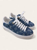 Louis Vuitton Monogram Denim Time Out Sneaker Size 35.5, photo 1