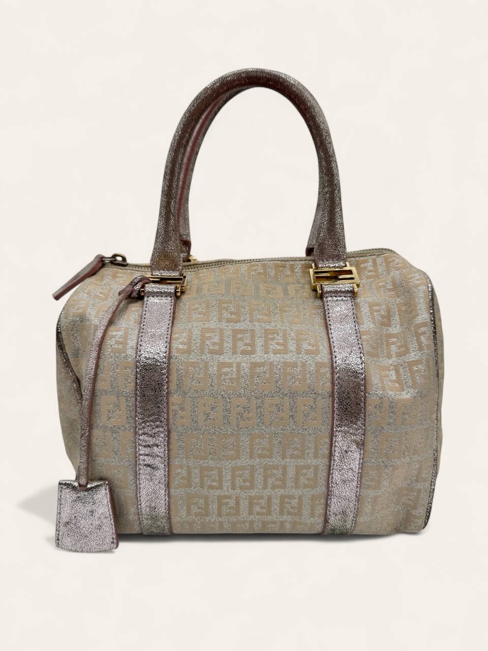Fendi Metallic Zucca Boston Bag, photo 1
