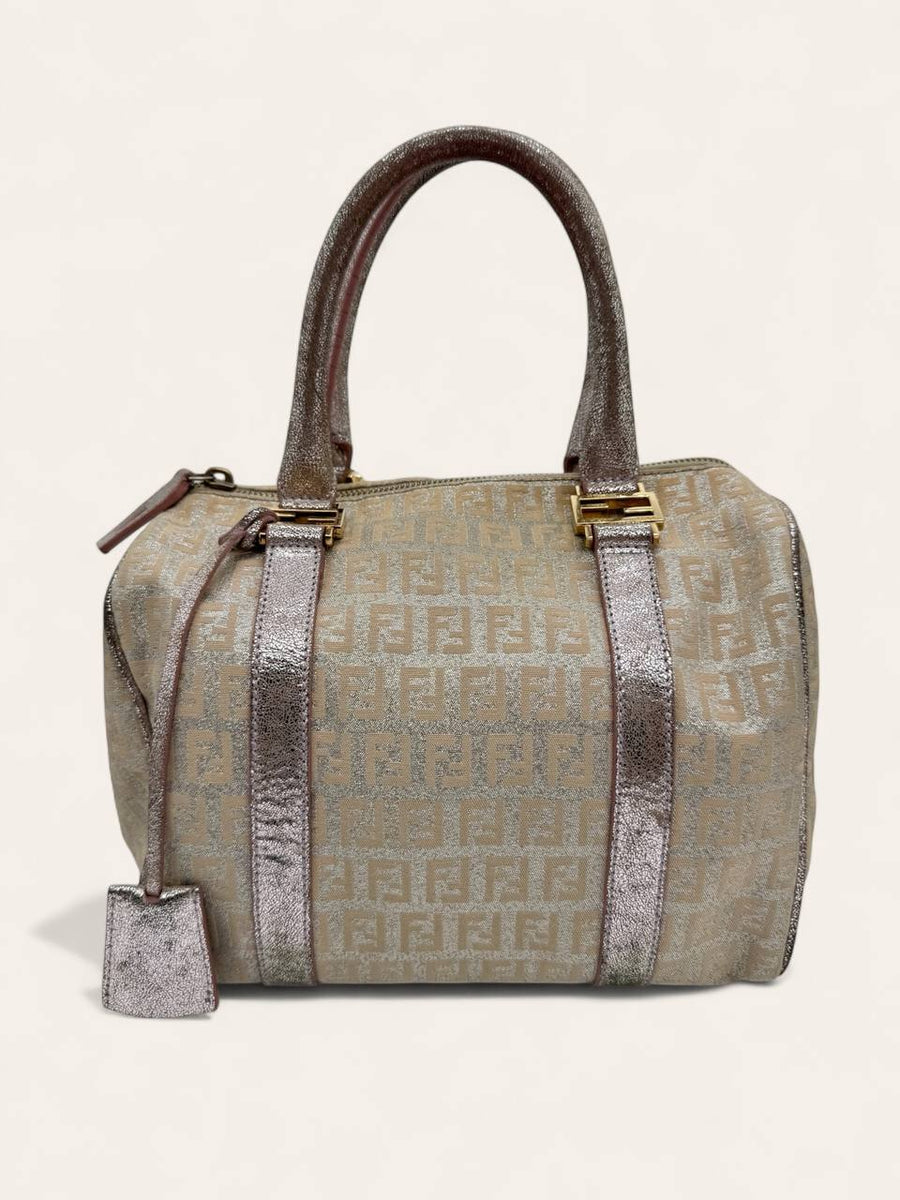 Fendi Metallic Zucca Boston Bag, photo 1