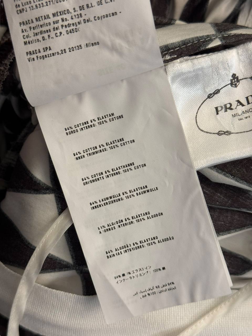 Prada Off Shoulder Triangle Dress, photo 4