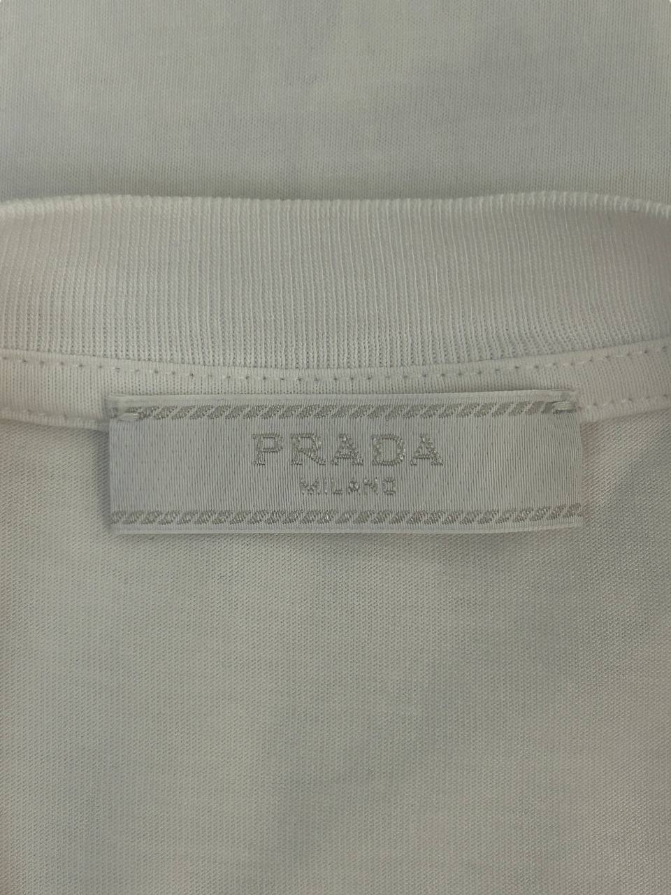 Prada Embroidered Logo T-Shirt, photo 4