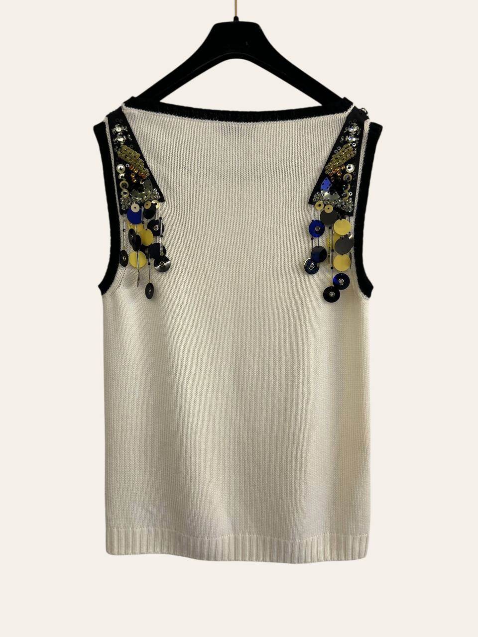 Prada Sequin Cashmere Top, photo 4