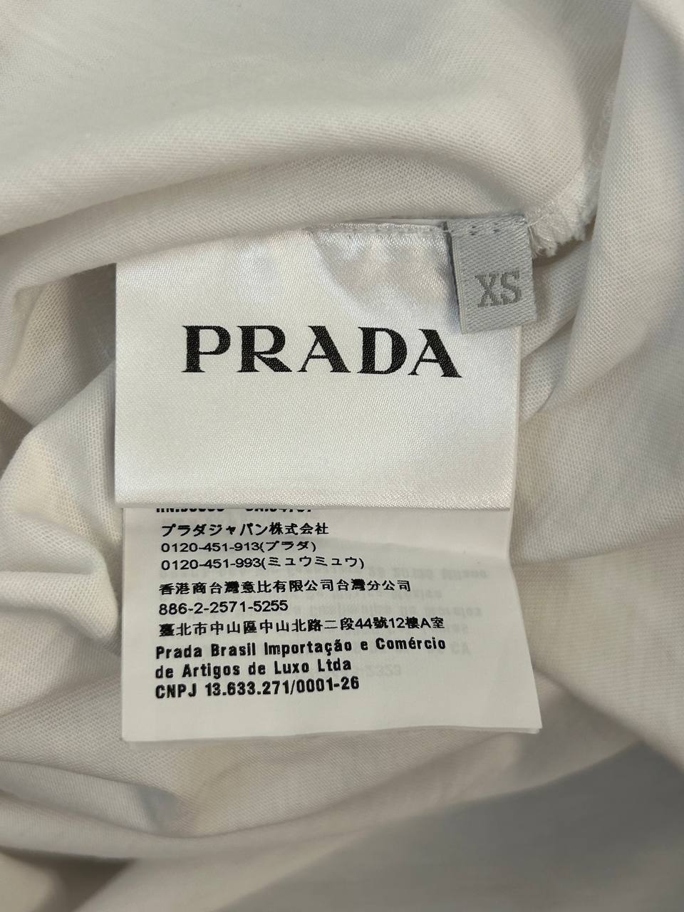 Prada Embroidered Logo T-Shirt, photo 5