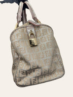 Fendi Metallic Zucca Boston Bag, photo 8