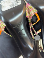 Saint Laurent Vesper Tweed Slingback Heels Size 37.5, photo 8