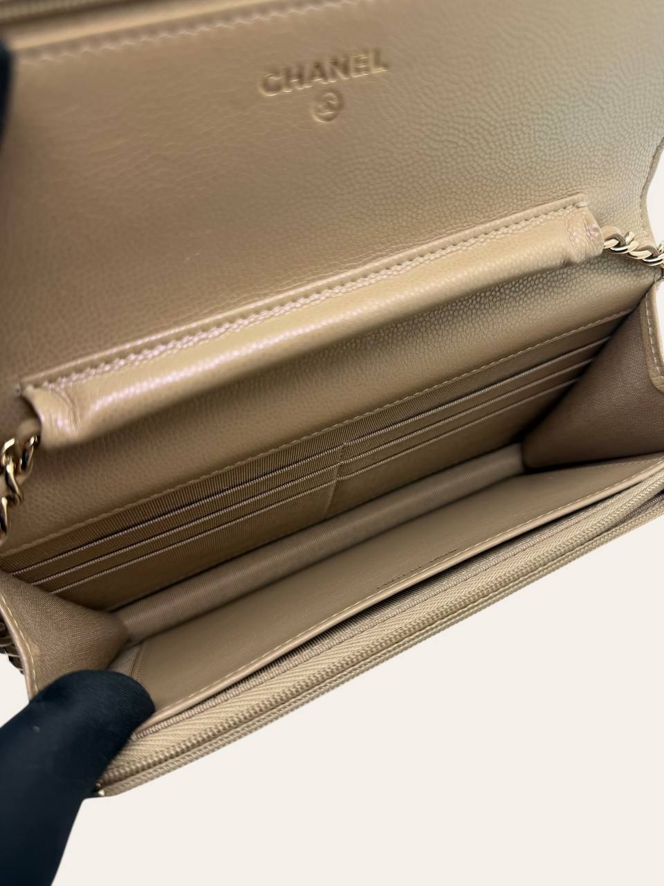 Chanel Wallet on Chain in Caviar, photo 8