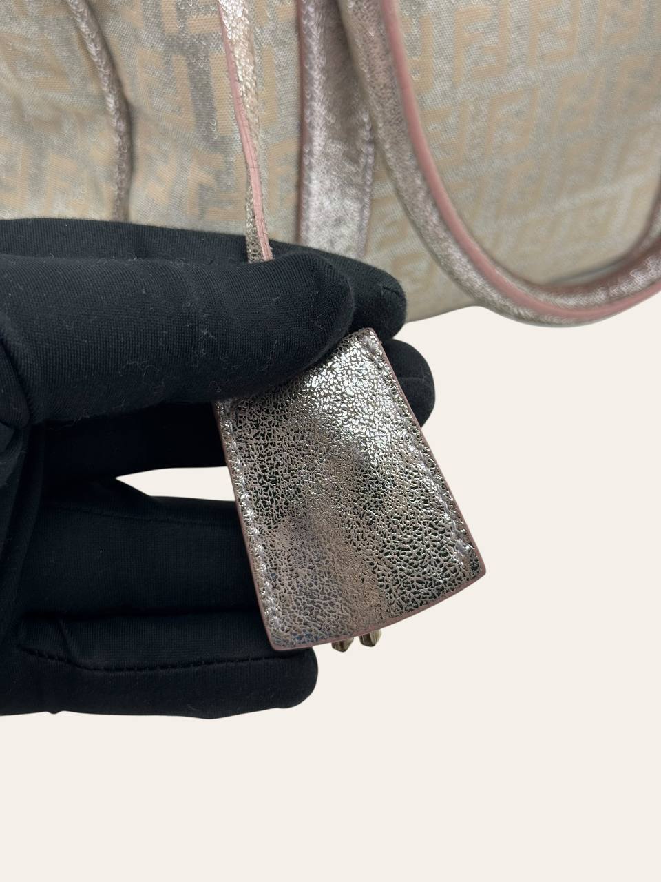 Fendi Metallic Zucca Boston Bag, photo 12