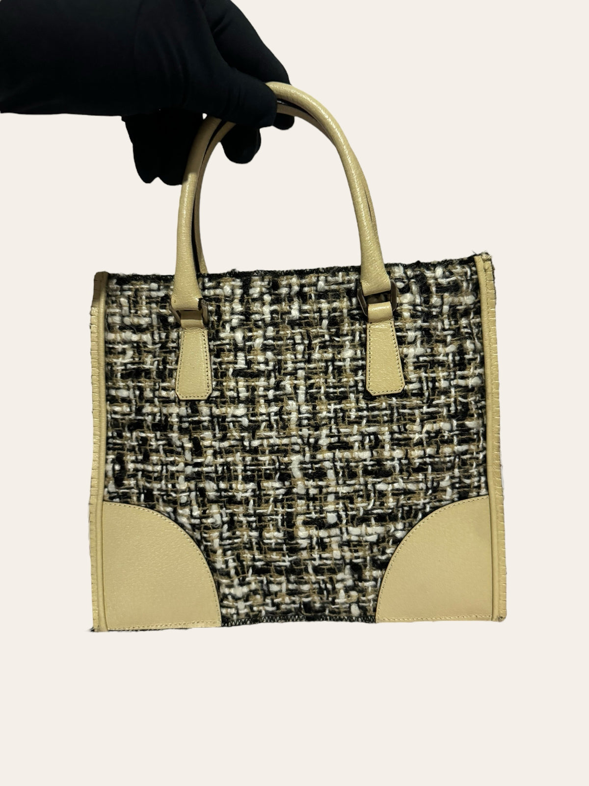 Prada Tweed Mini Flat Tote, photo 3