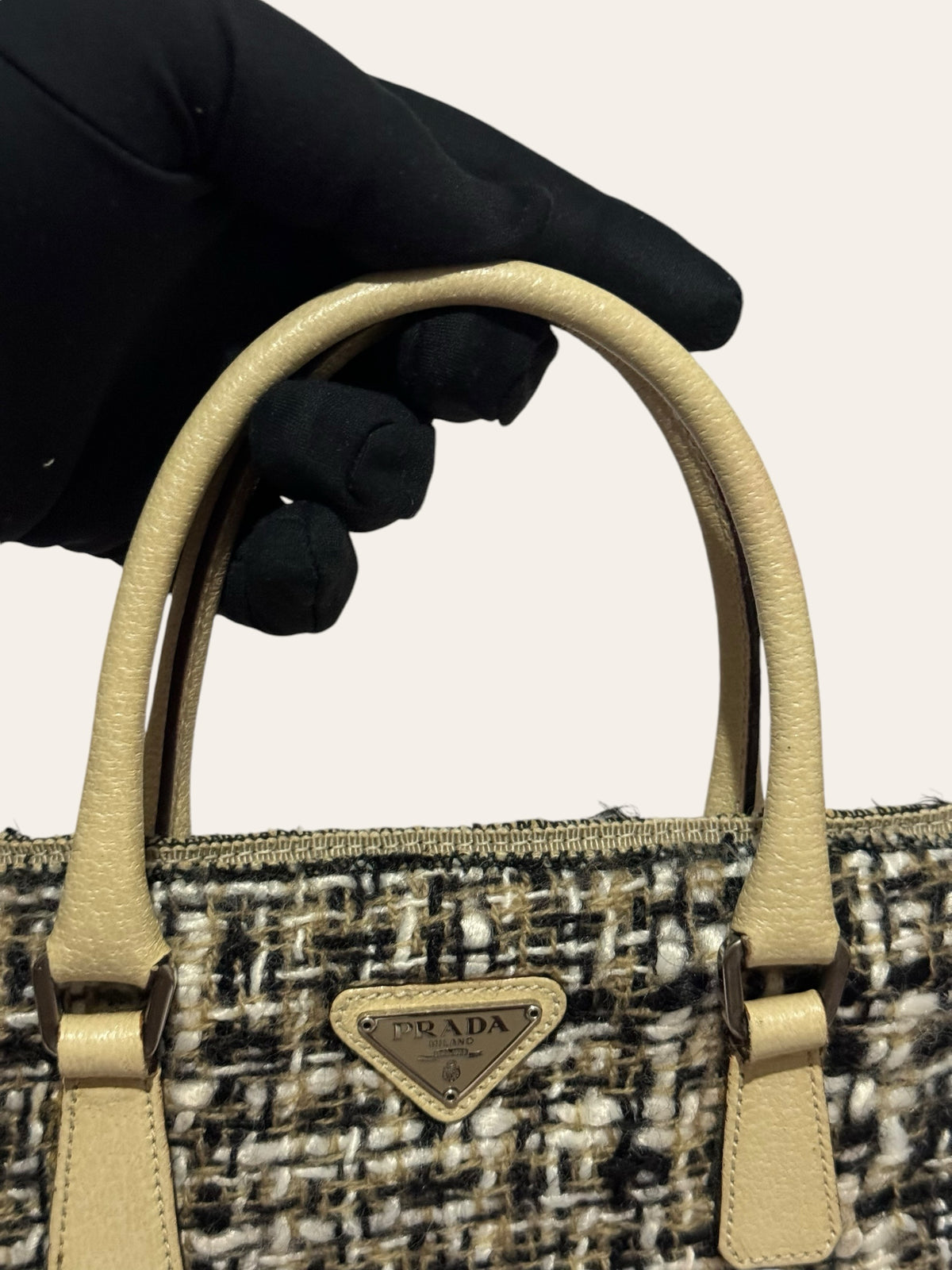 Prada Tweed Mini Flat Tote, photo 5