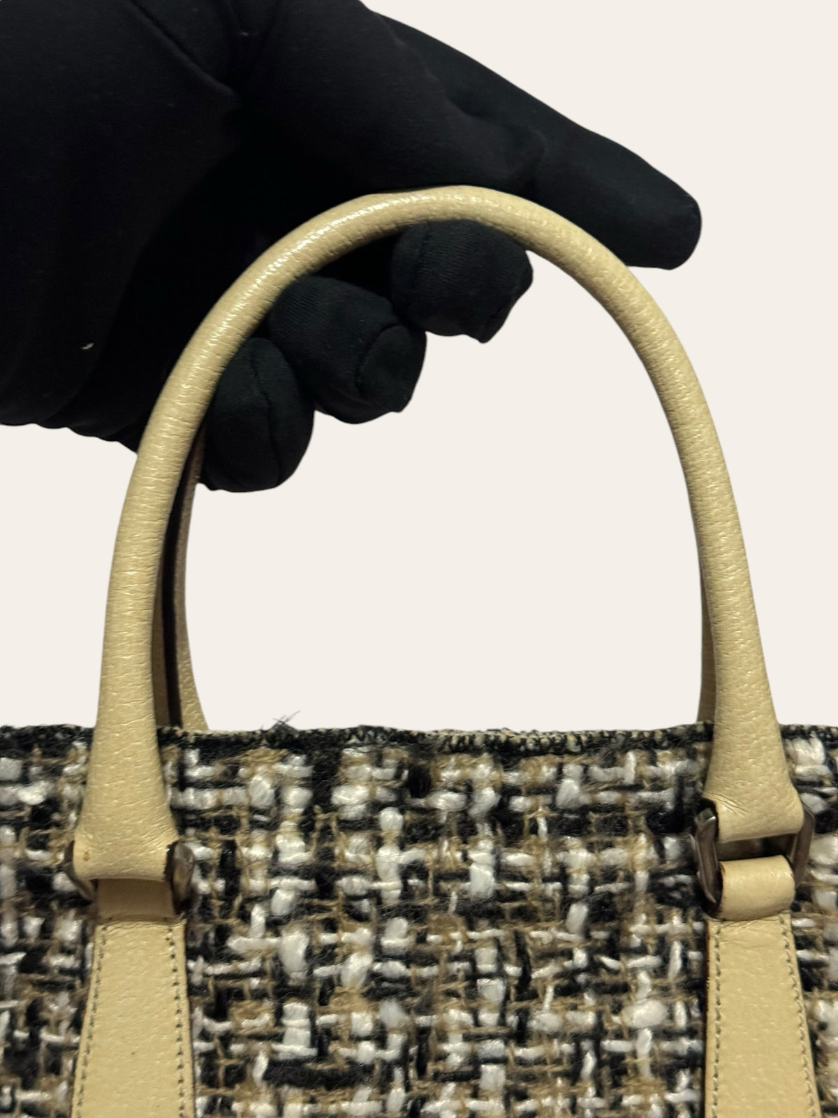 Prada Tweed Mini Flat Tote, photo 6