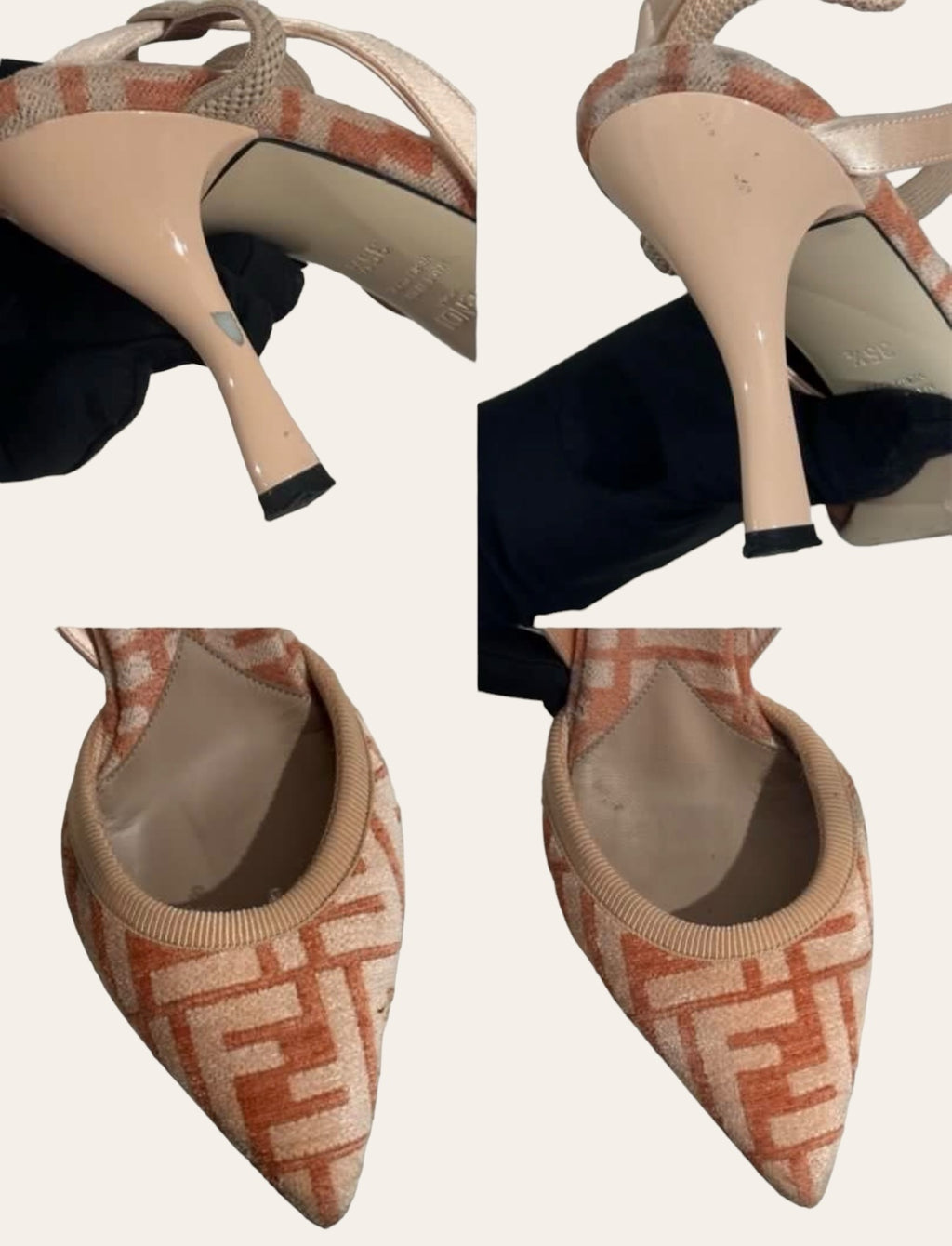 Fendi Colibri Slingback Heels SZ 35.5, photo 3